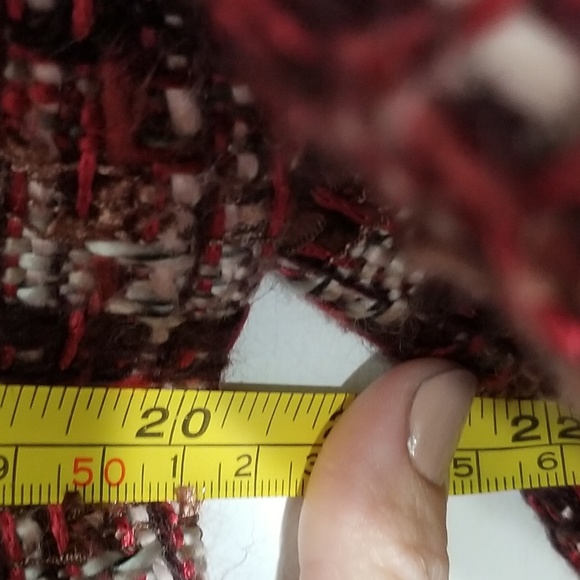 Reitmans| Smoked Red Long Sleeve Tweed Blazer Sz13 - Picture 8 of 8